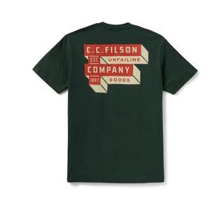 NWT Filson Ranger T Shirt, Fir Block, MEDIUM